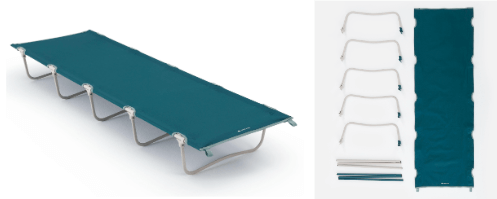 catre plegable quechua para camping